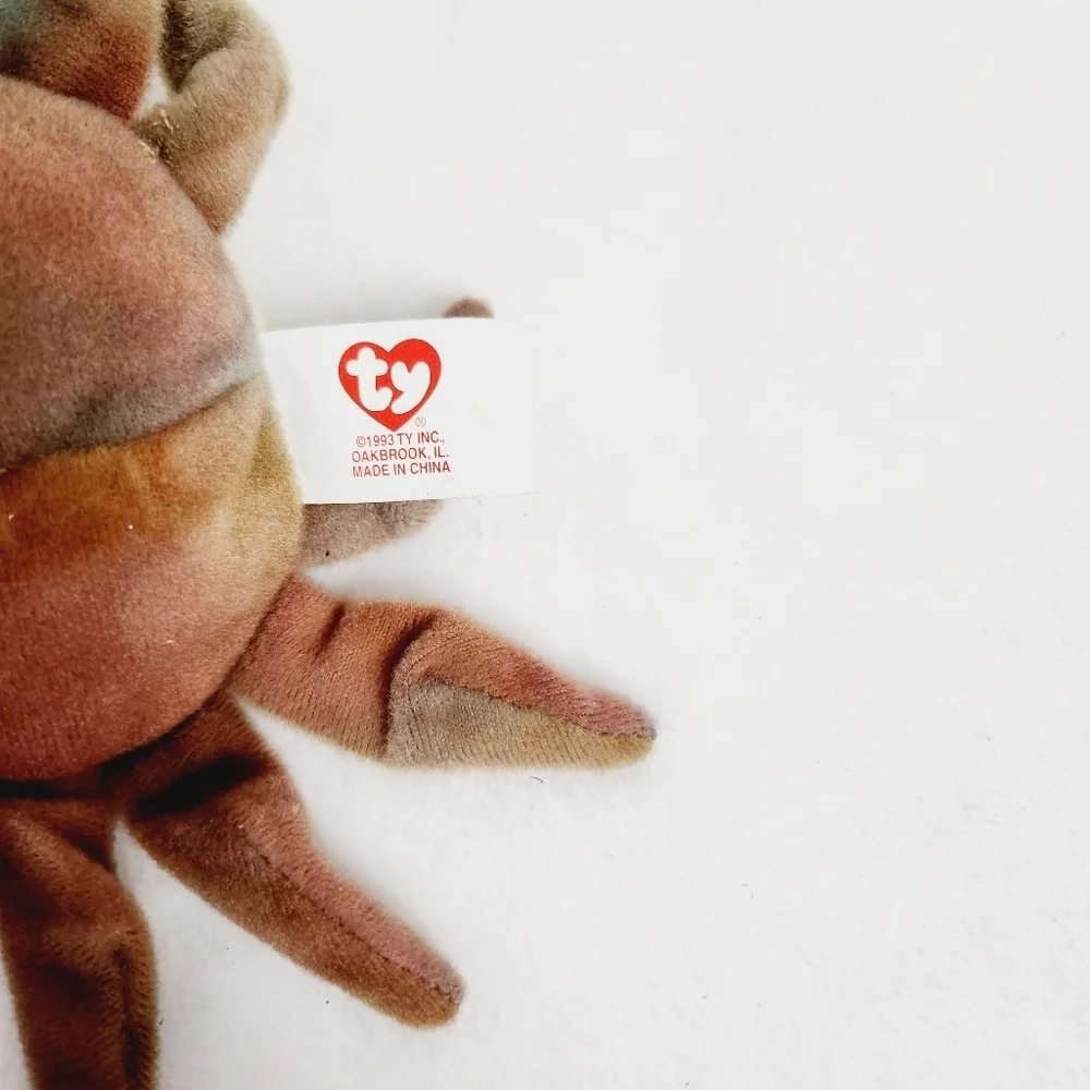 TY  teenie beanie babies Claude the crab stuffed animal